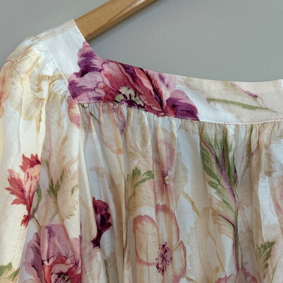 H&M Floral Blouse - Pink and Cream - Picture 6 of 7